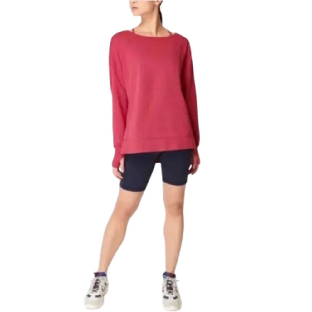 Sweaty Betty After Class Sport Sweatshirt Tayberry Pink Size Small NEW